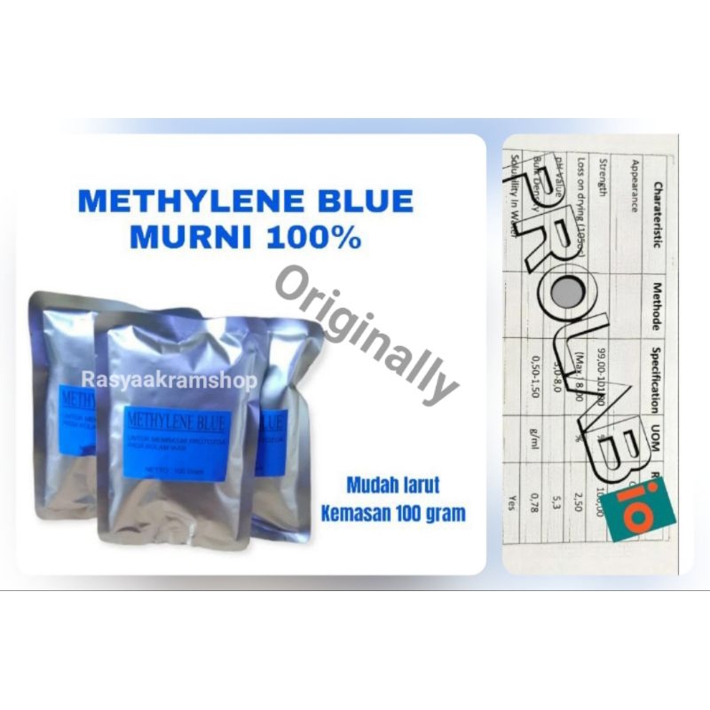 Pawscare Id Bubuk Methylene Blue 100 Gr /Methylene Blue Bubuk /100Gram/Obat Biru Ikan/Obat