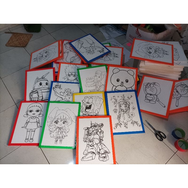 styrofoam lukisan anak