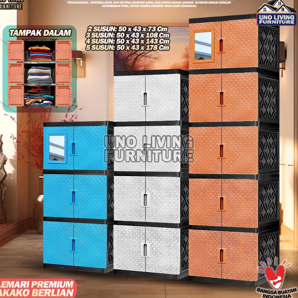 Koleksi Terbaru LEMARI PLASTIK LEMARI PAKAIAN PLASTIK AKAKO ROTAN BABY AKAKO LEMARI AKAKO BAR LEMARI