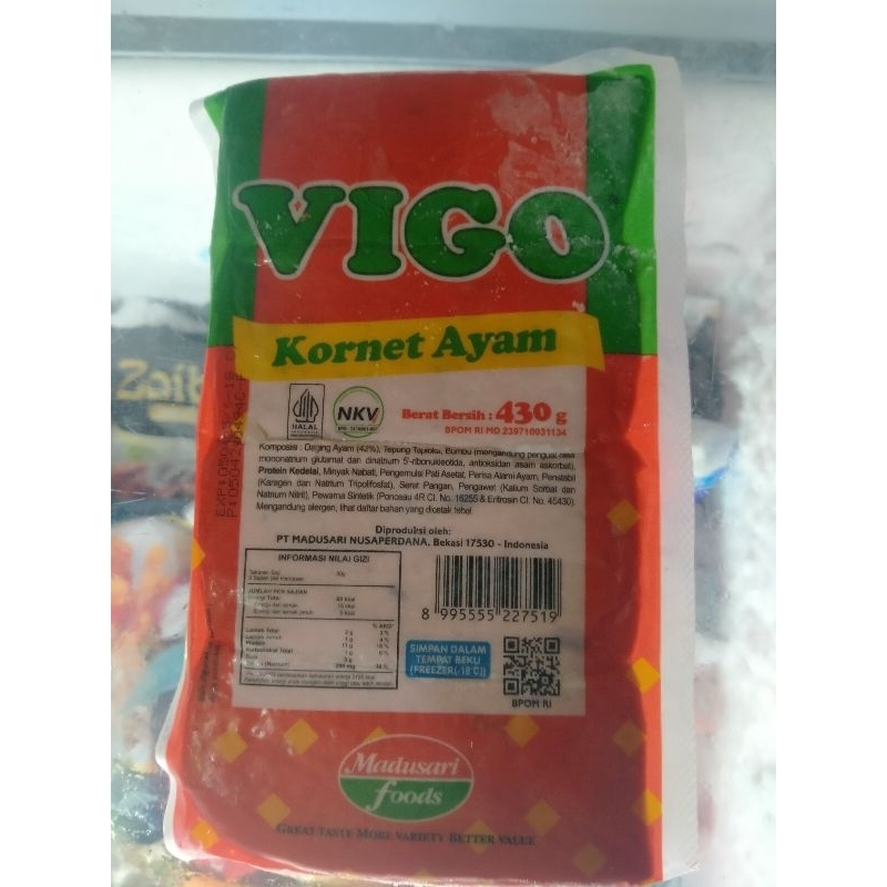 

kornet ayam vigo kornet frozen bentuk kotak