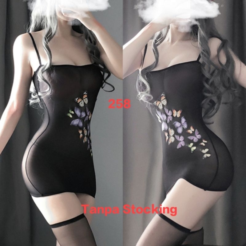 LINGERIE BODY STOCKING SEXY PAKAIAN DALAM WANITA HOT A00-258