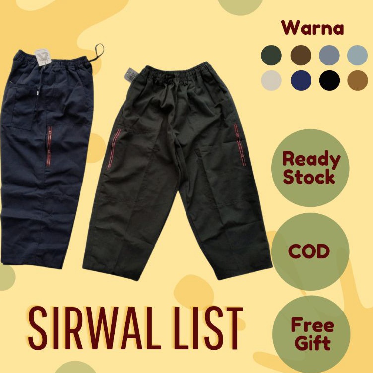 Super Sale  Celana Sirwal List Az Zuhri Dewasa