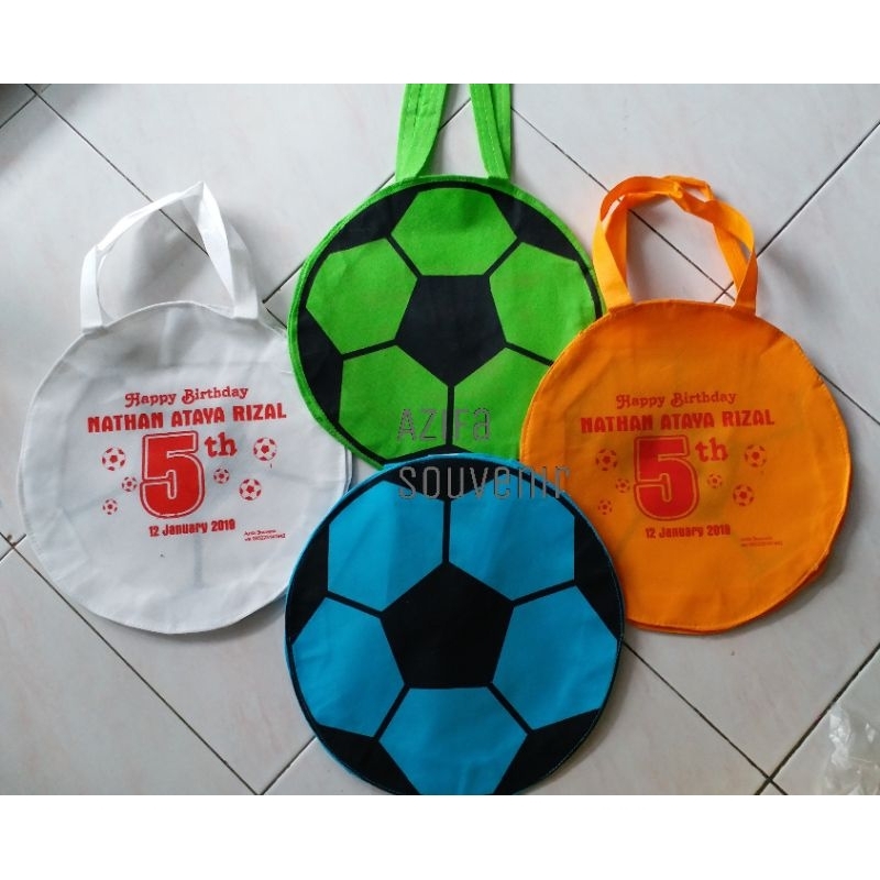 

Tas / Goodie Bag Souvenir Ulang Tahun / Ultah Anak murah model BOLA WARNA - WARNI