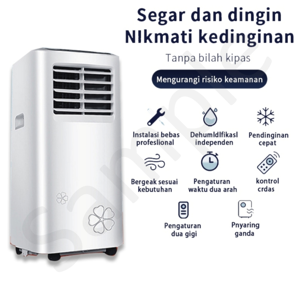 AC Stand 1 PK Standing 1pk Portable MIni Freon Fan Kipas Pendingin