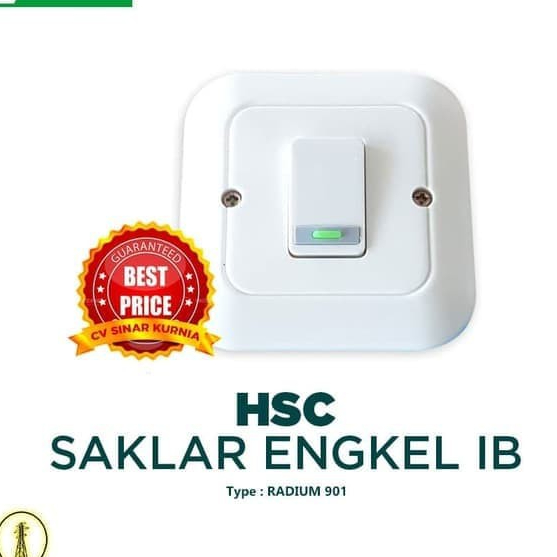 Saklar HSC 901 Engkel IB Warna Radium Putih