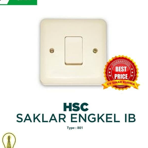 Saklar HSC 801 Engkel IB Warna Cream