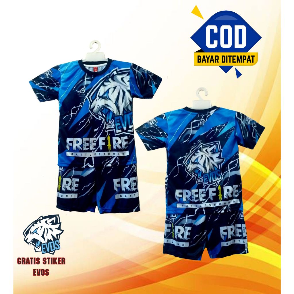 SC COLLECTION | BAJU EVOS FF ANAK LAKI LAKI | JERSEY KAOS BAJU GAMING EVOS ESPORTS 2022 | SETELAN EV