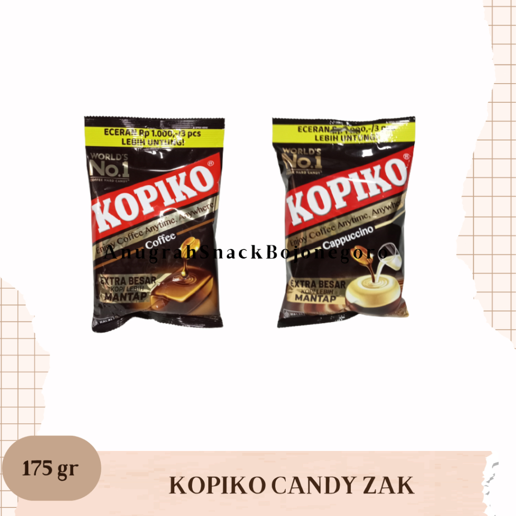 

Permen Kopiko Candy Zak 175gr (Coffee / Cappucino)