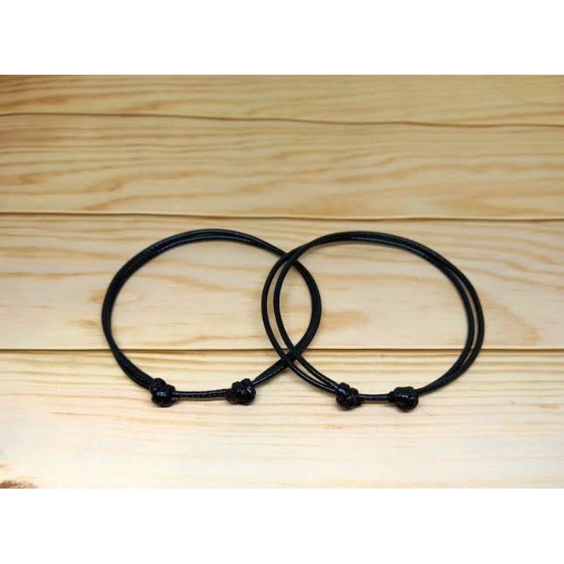 Gelang tali korea 1.5 mm 2 mm polos waterproof, Gelang tali korea viral