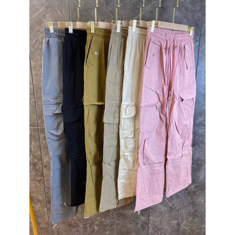 SHASYI Celana Cargo PREMIUM Baju Bangkok import, fashion wanita