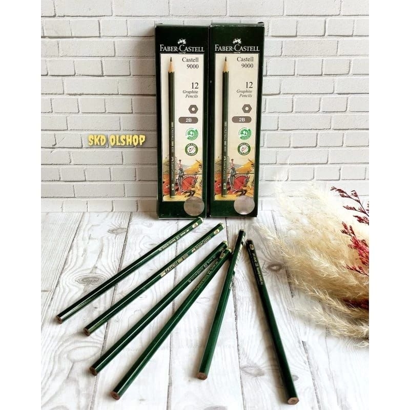 Pensil Faber-Castell 2B Original ( 1 pack isi 12 pcs )