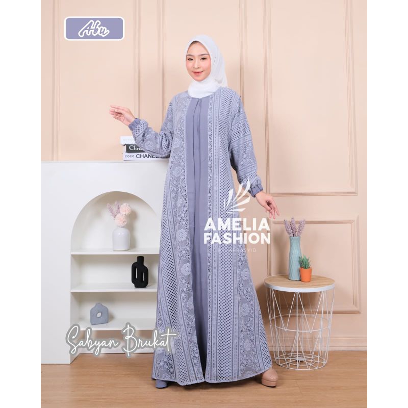 DRESS SABYAN BURKAT ORI AMELIA/GAMIS SABYAN BURKAT ORI AMELIA