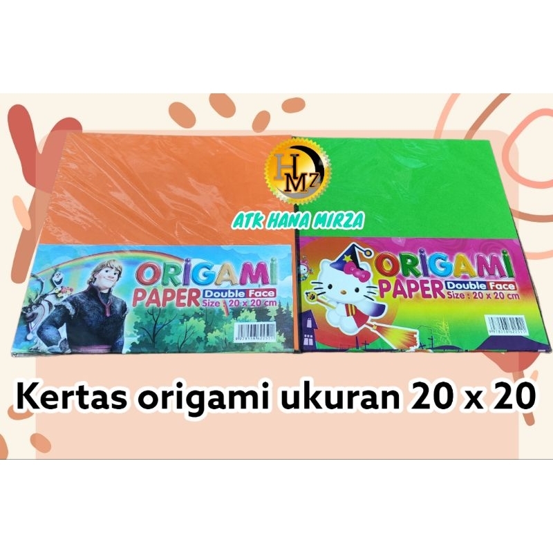 

Kertas Origami 16 x 16 dan 20 x 20