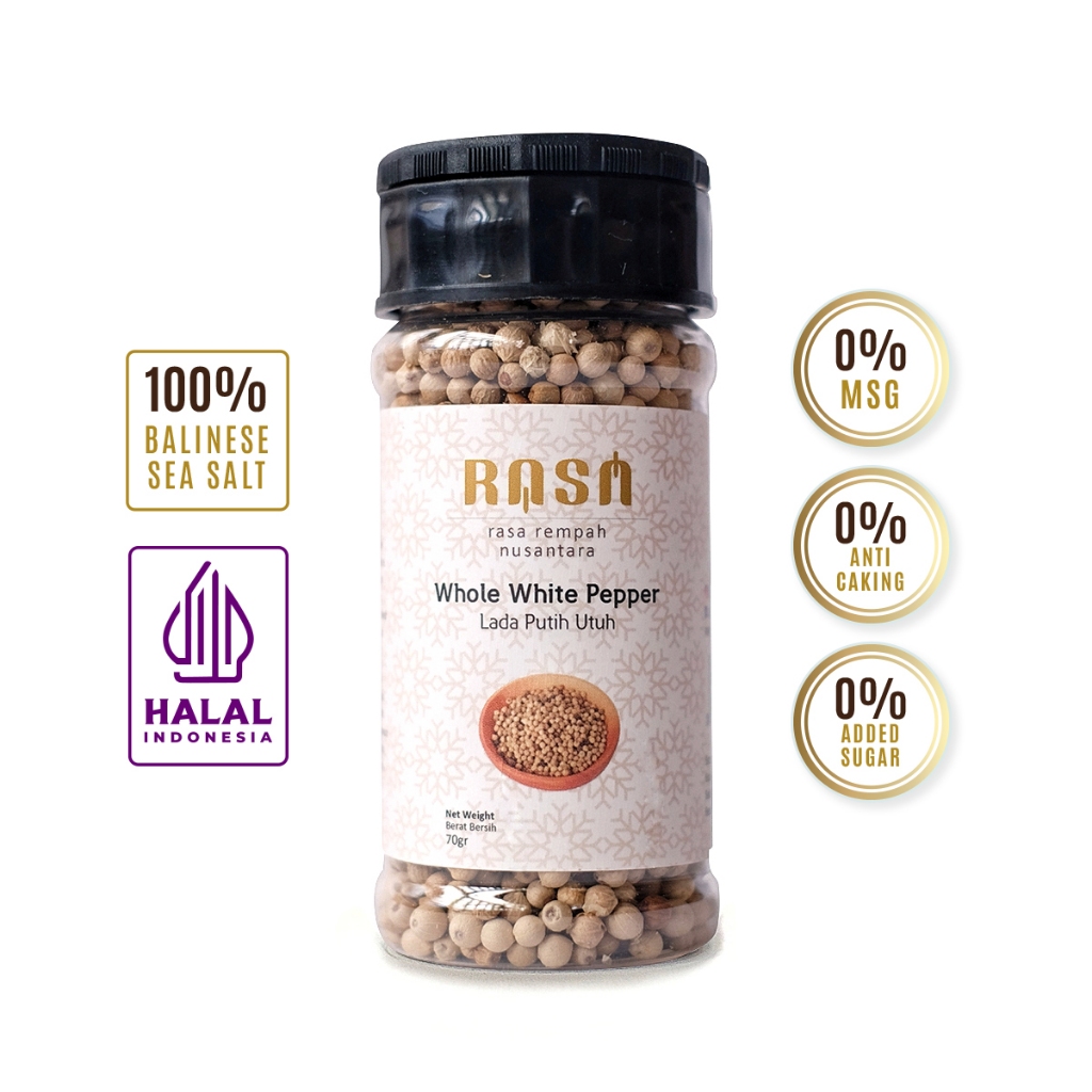 

RASA - Whole White Pepper / Lada Putih Utuh
