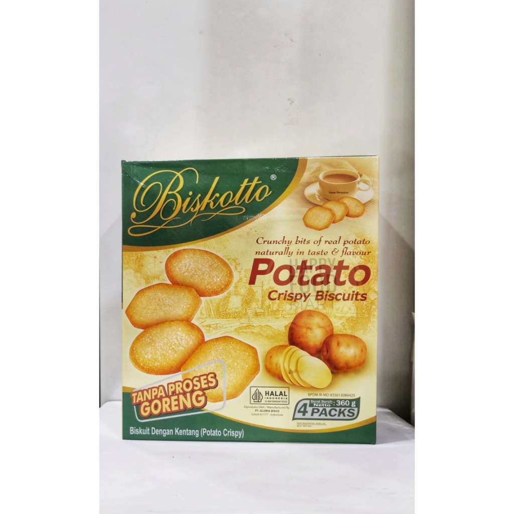 

BISKOTTO POTATO CRISPY BISCUITS BOX 320gr