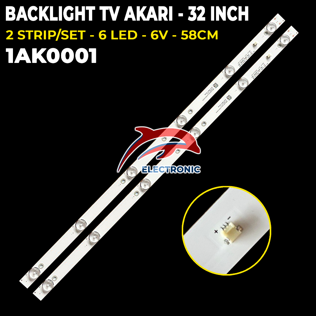 BACKLIGHT TV AKARI LE32K88ID LE32M88ID AT-5432S LE32V89 LE32V99T2 LE32V99SM AT-5432S LE32P88 LE32P90
