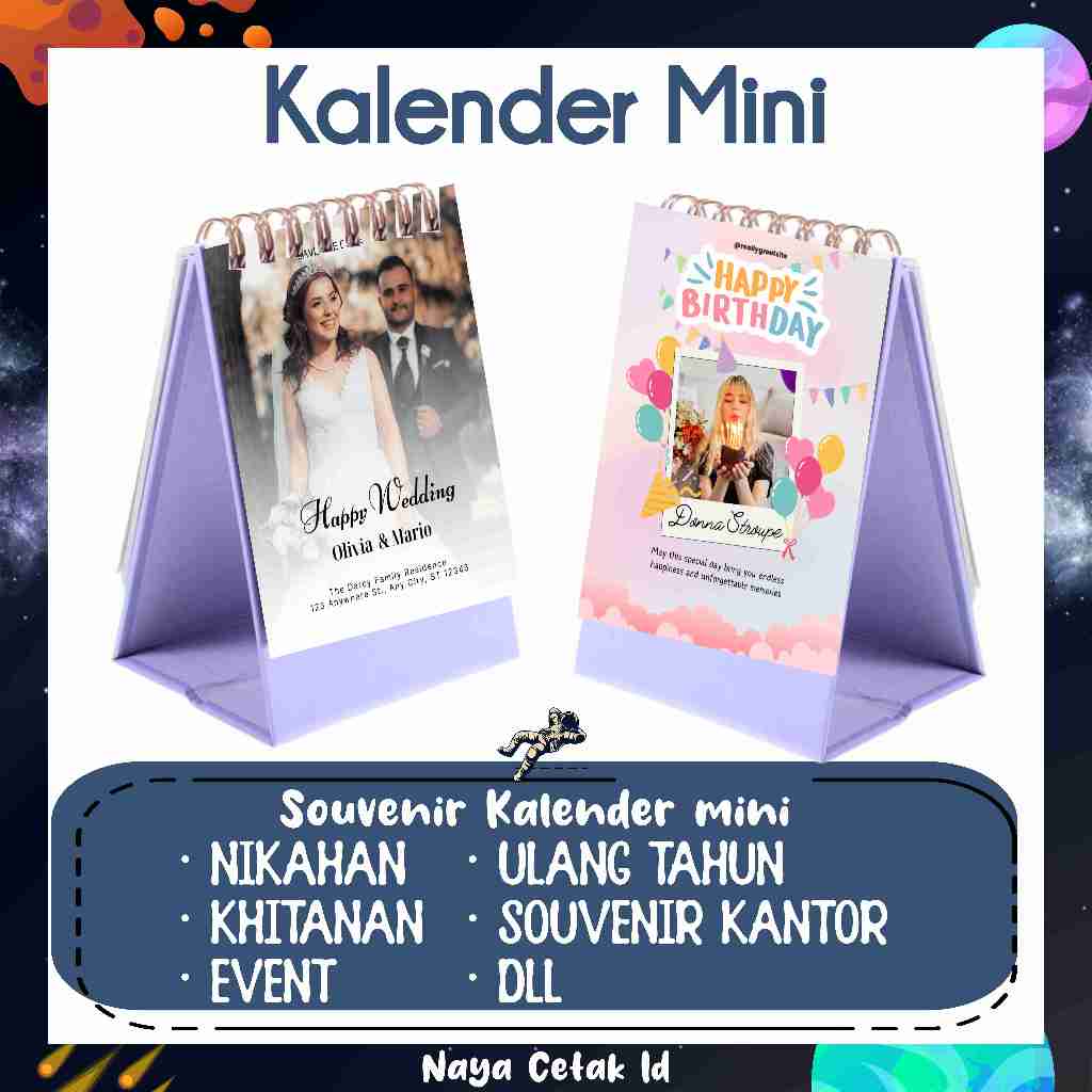 

souvenir kalender duduk mini