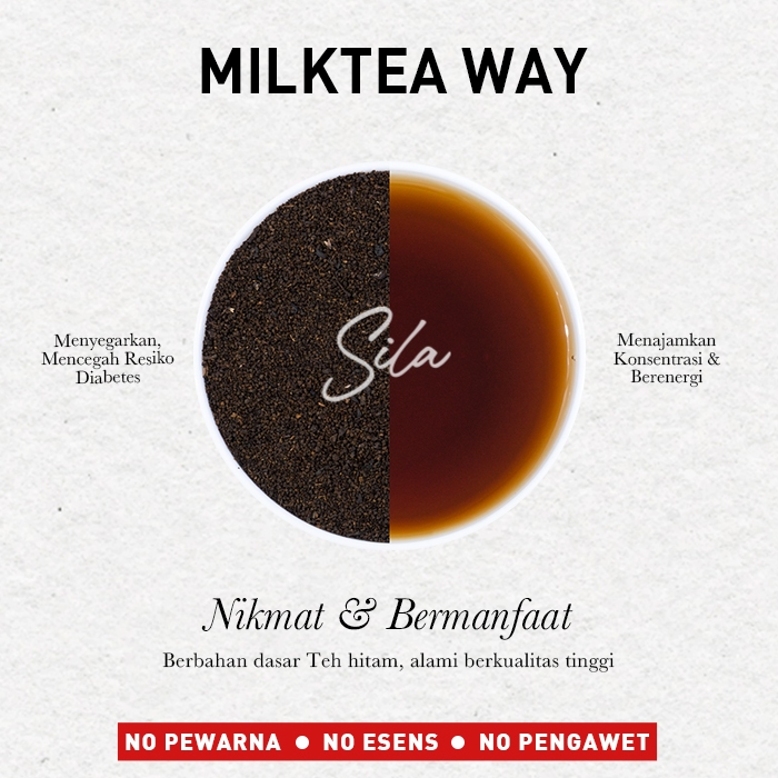 

Sila - Milktea Way - Daily Gourmet - Premium Pure Tea - Cafe Pack - Teh Premium - Black Tea