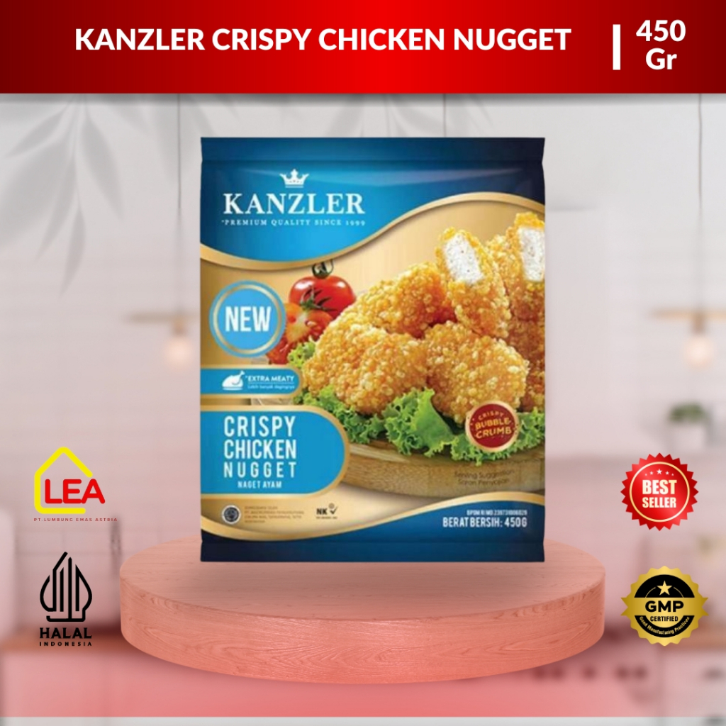 

KANZLER Crispy Chicken Nugget 450gr Original Premium Naget Ayam Renyah isi 22pcs Halal