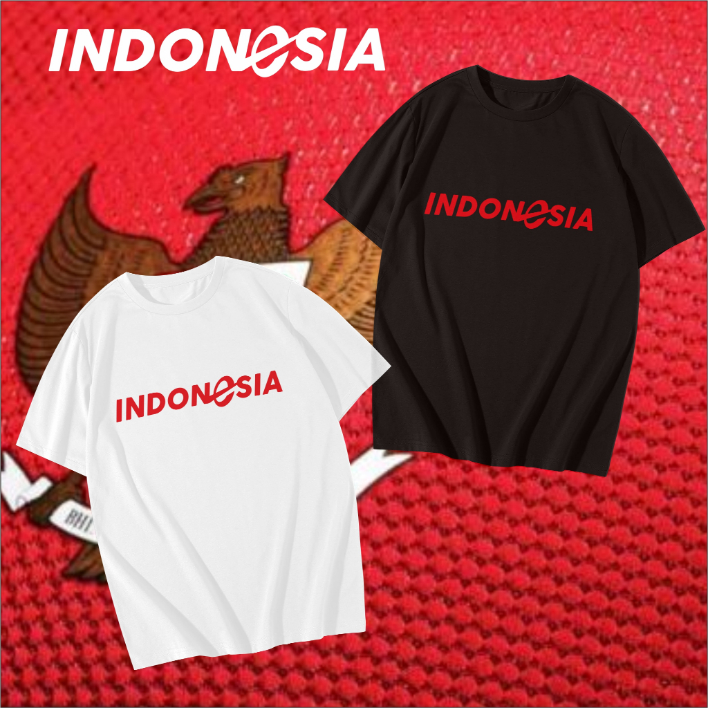 Kalemmerch Kaos Hitam - Timnas Indonesia Terbaru Putih