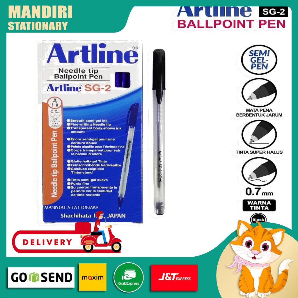 

( 1 Box / 12 Pcs ) Pulpen Artline / Artline Ballpoint Pen SG-2 / ORIGINAL