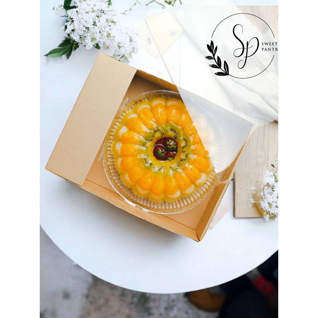 5PCS - Dus Box Pudding Packaging Kotak kue Puding Sekat Window mika UK 25