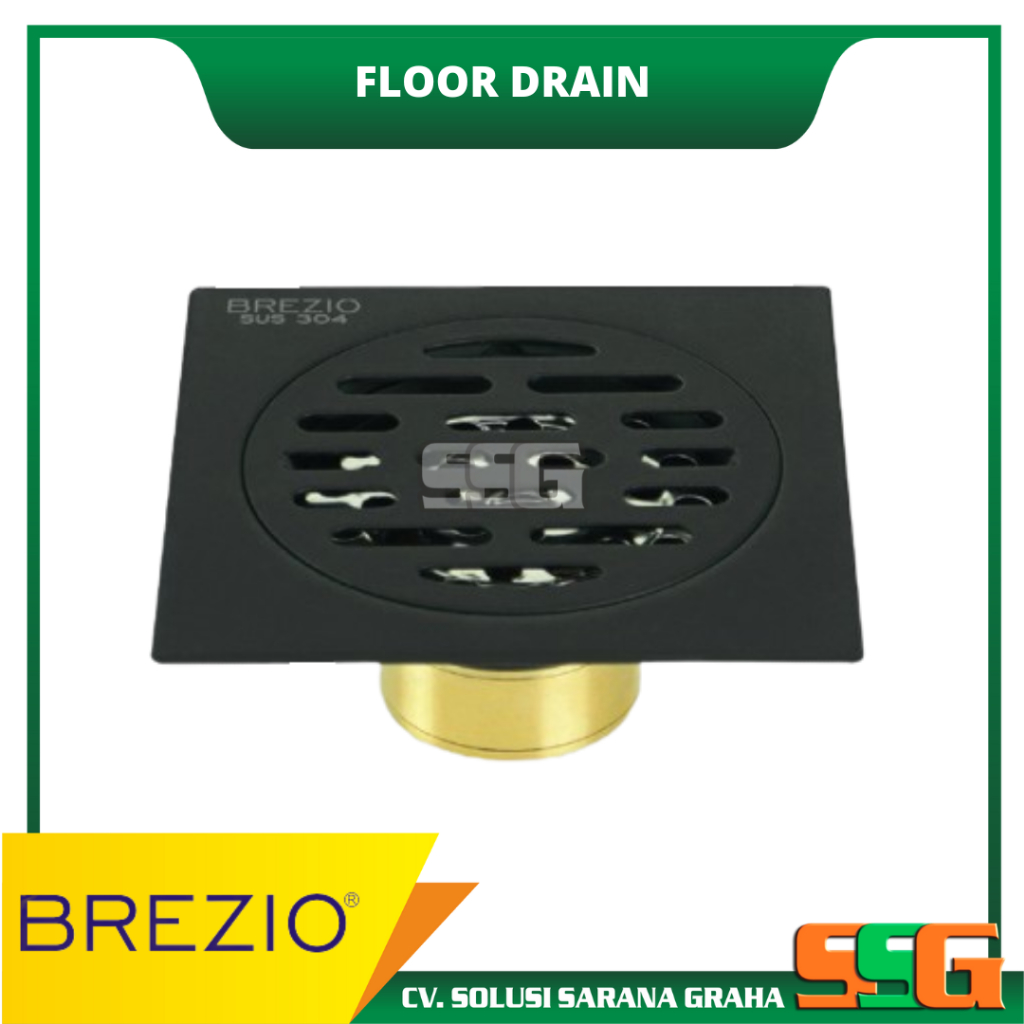 Afur Kamar Mandi Brezio FDBZ1703 Floor Drain Stainless Anti serangga
