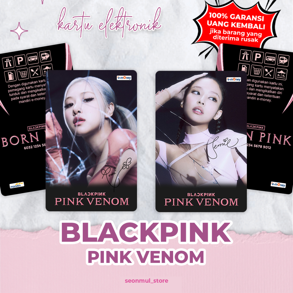 EMONEY BLACKPINK BORN PINK / TAP CASH / FLAZZ / BRIZZI