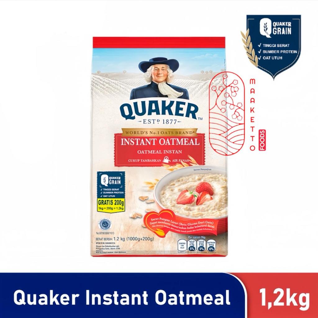 

Quaker Oat Meal Instant / Quaker Oatmeal Instant 1,2kg