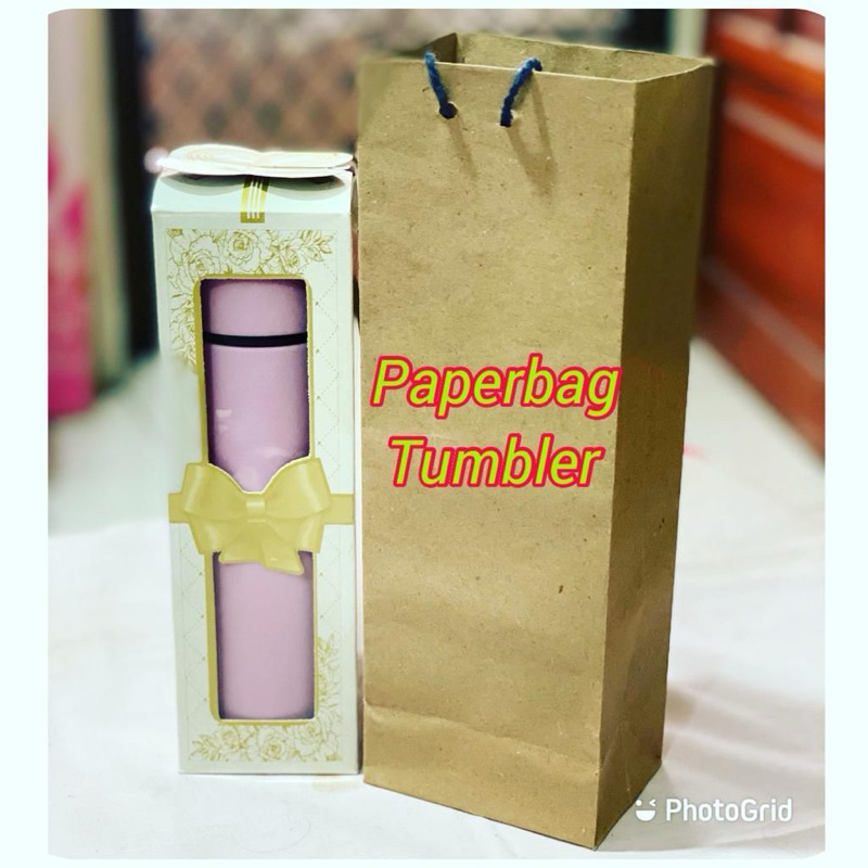 

Paper bag polos uk 10x7x25 utk tumbler/botol