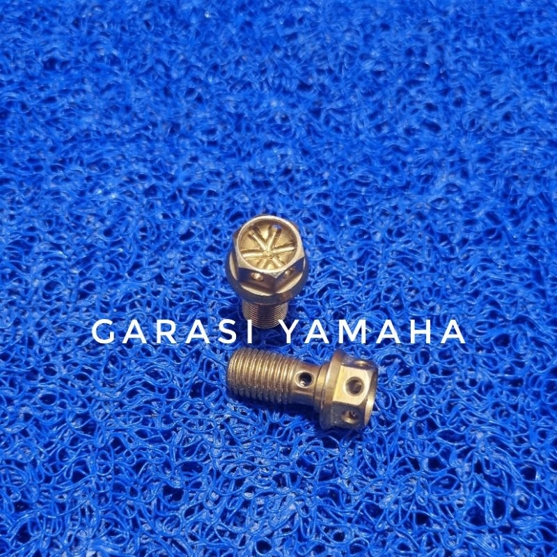 Baut banjo kaliper depan probolt gold baut kaliper depan baut selang rem mio nouvo dll baut caliper 