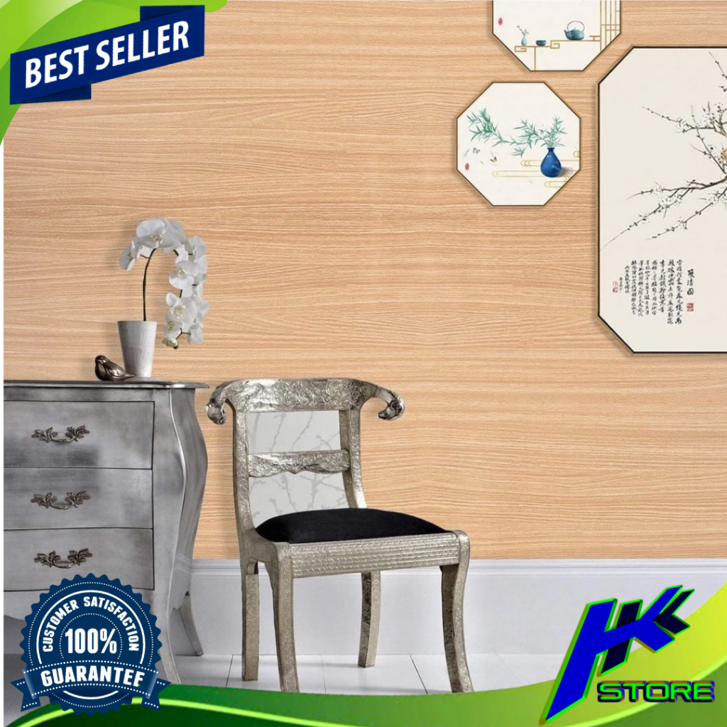 Wallpaper Dinding Motif Kayu 45cm x 10m Jati Muda Wallpaper Sticker Dinding Motif Kayu Jati Muda
