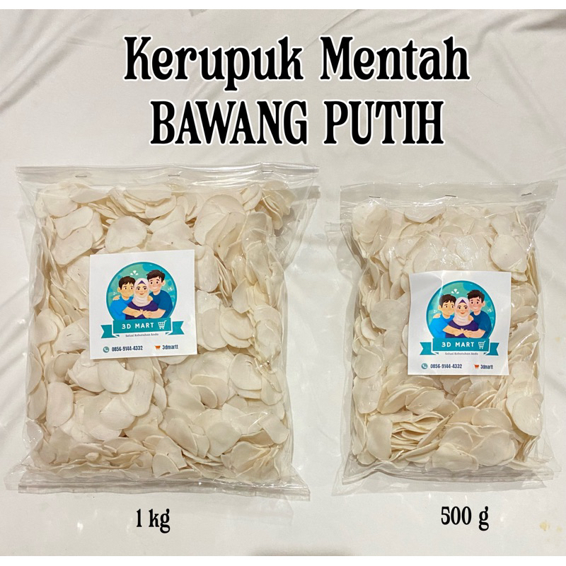 

Kerupuk Mentah Bawang Putih 1 Kg / 500gr Murah Viral | Kerupuk Seblak | Kerupuk Murah