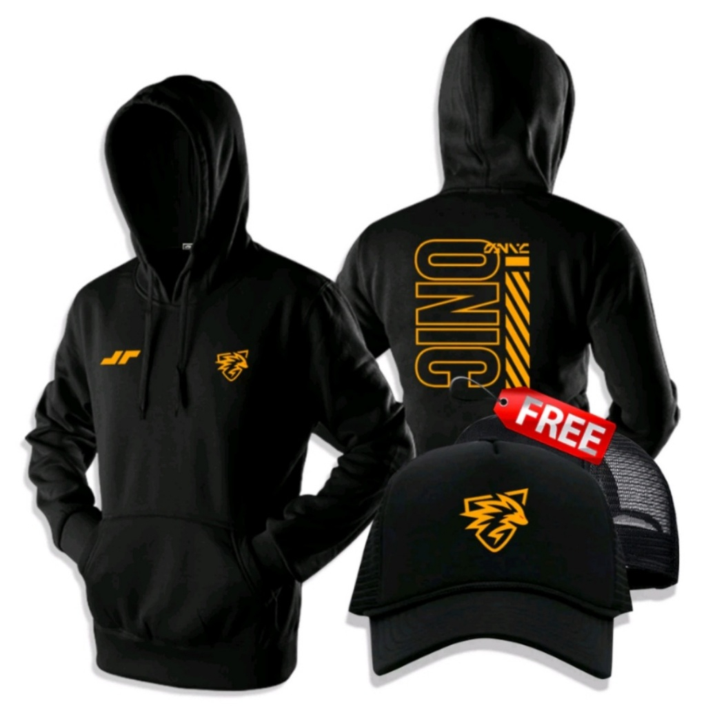Jaket Hoodie Onic Esports Pro Player All Size S M L XL XXL