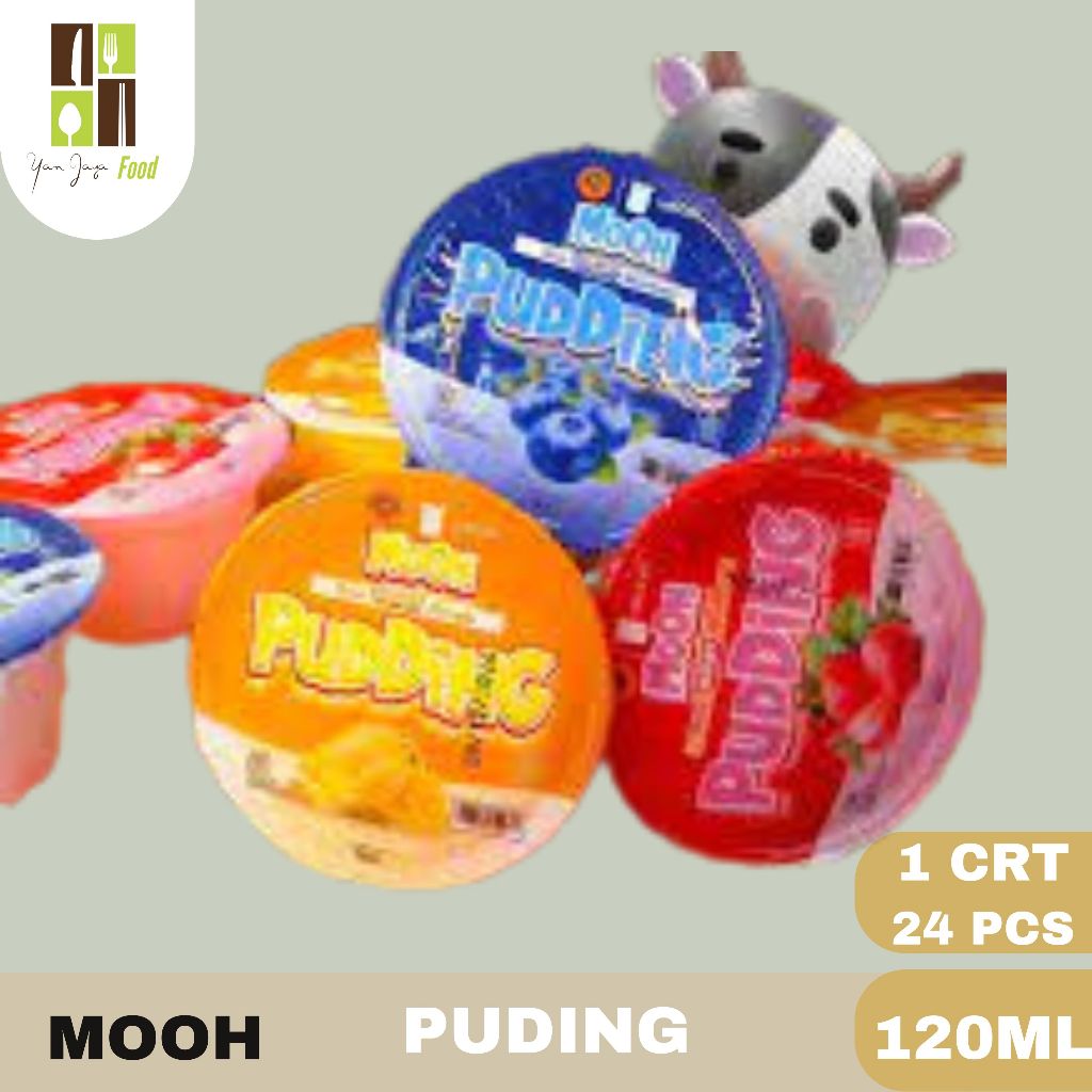 

Mooh Pudding / Puding Instan Siap Makan Rasa Mangga / Strawberry / Blueberry (120ml)