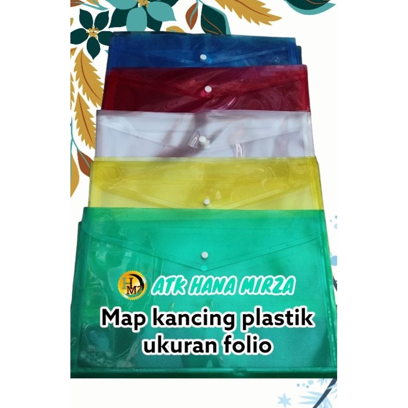 

Map kancing plastik/map tali ukuran folio
