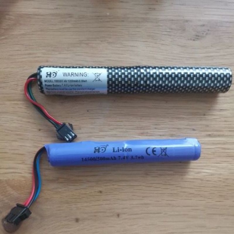 Baterai + Kabel Socket 4 pin 3 pin untuk mainan RC