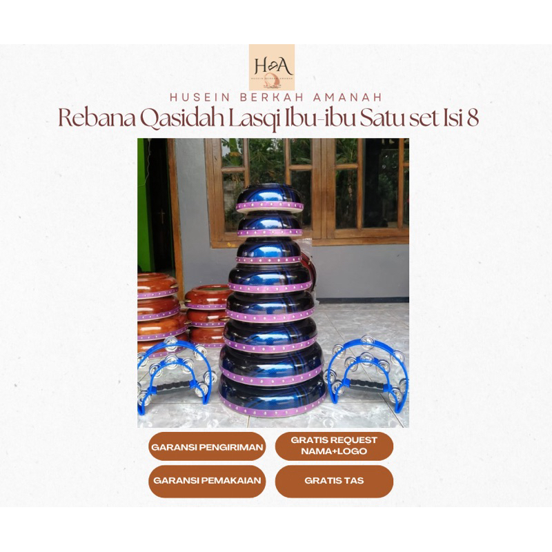 rebana qosidah lasqi ibu-ibu ukir Jepara Polos