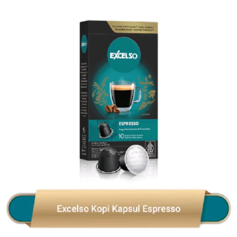 

Excelso Kopi Kapsul Espresso (untuk Mesin Nespresso Compatible)