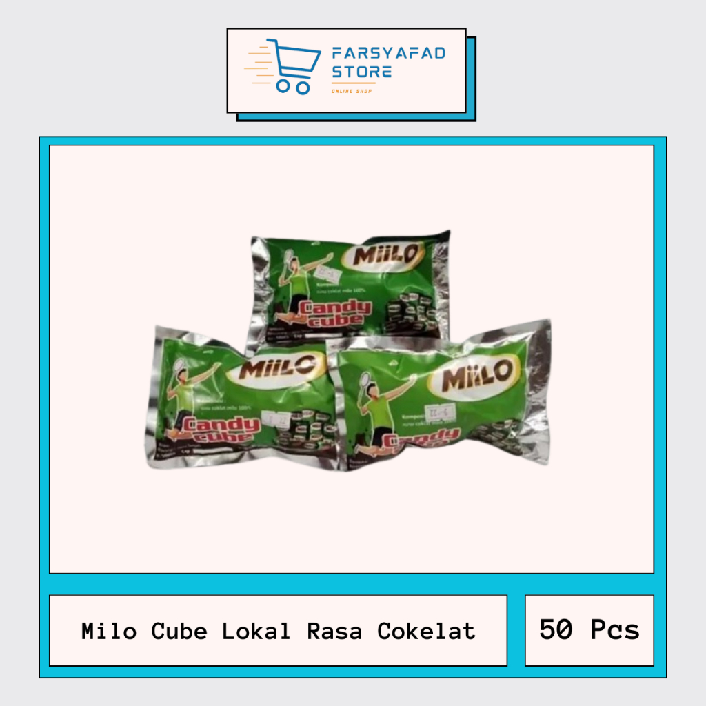 

Mylo / Milo Cube Lokal Rasa Cokelat Isi 50 pcs Kemasan Toples