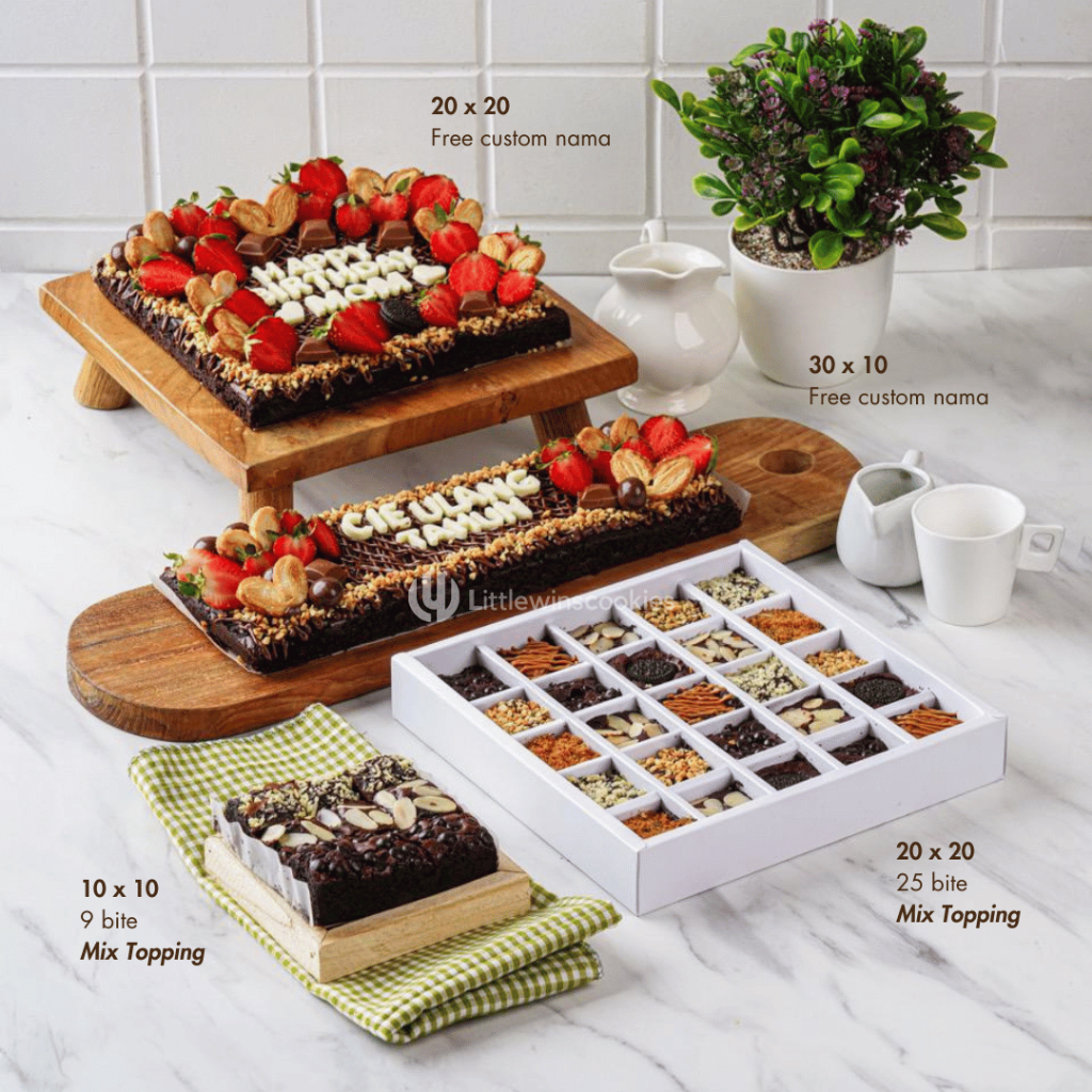

Brownies panggang fudgy brownies Littlewinscookies (Instan only)