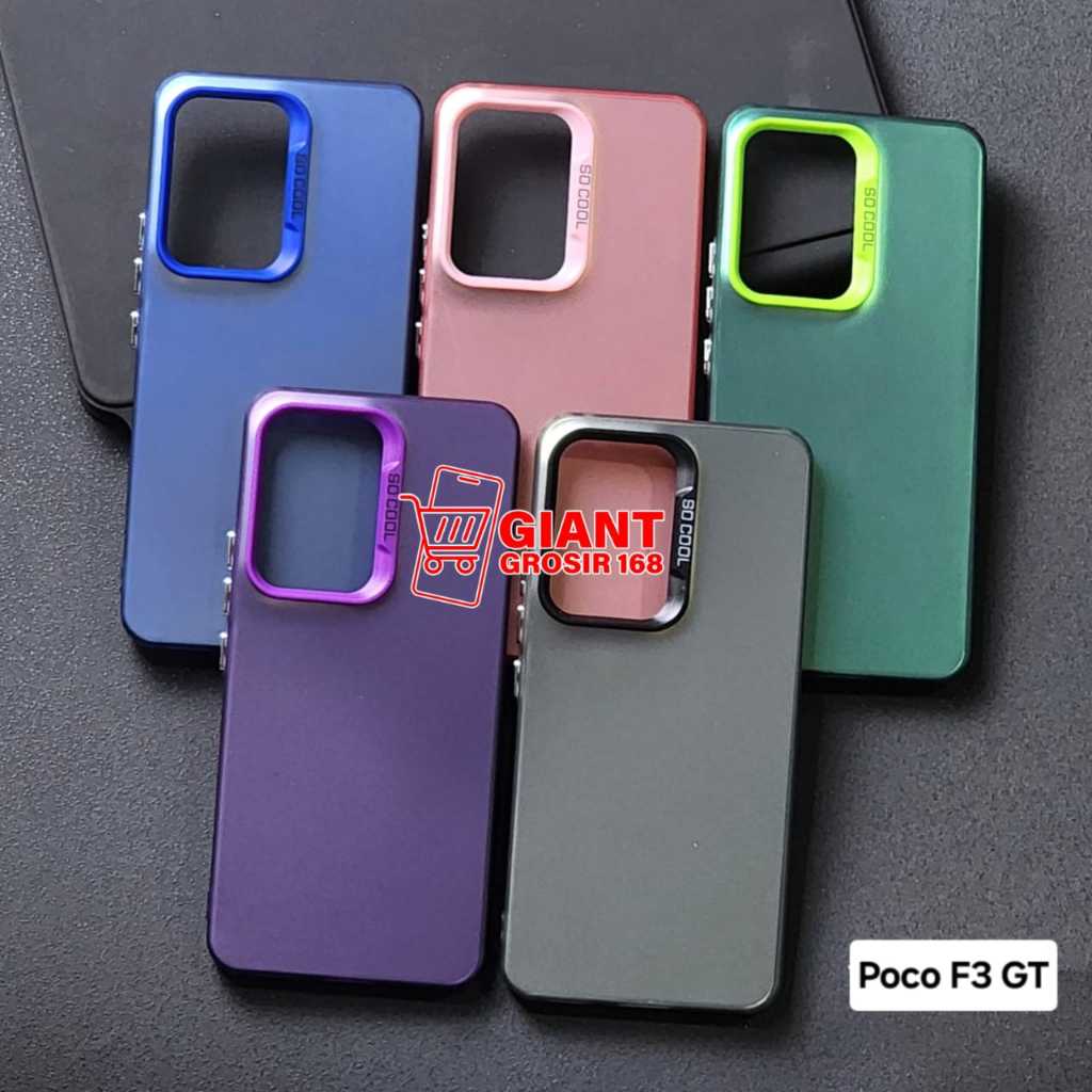 Poco F3 GT Silikon Case Imd Polycarbon Hard PC Case Hologram Poco F3 GT