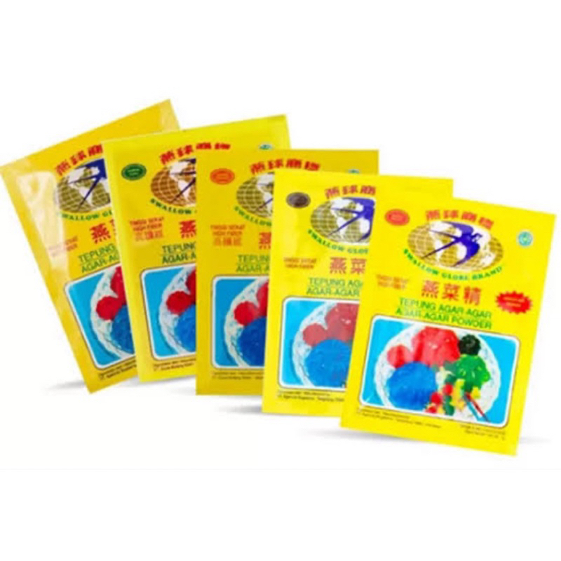 

swallow Globe tepung agar agar 7 gram all varian