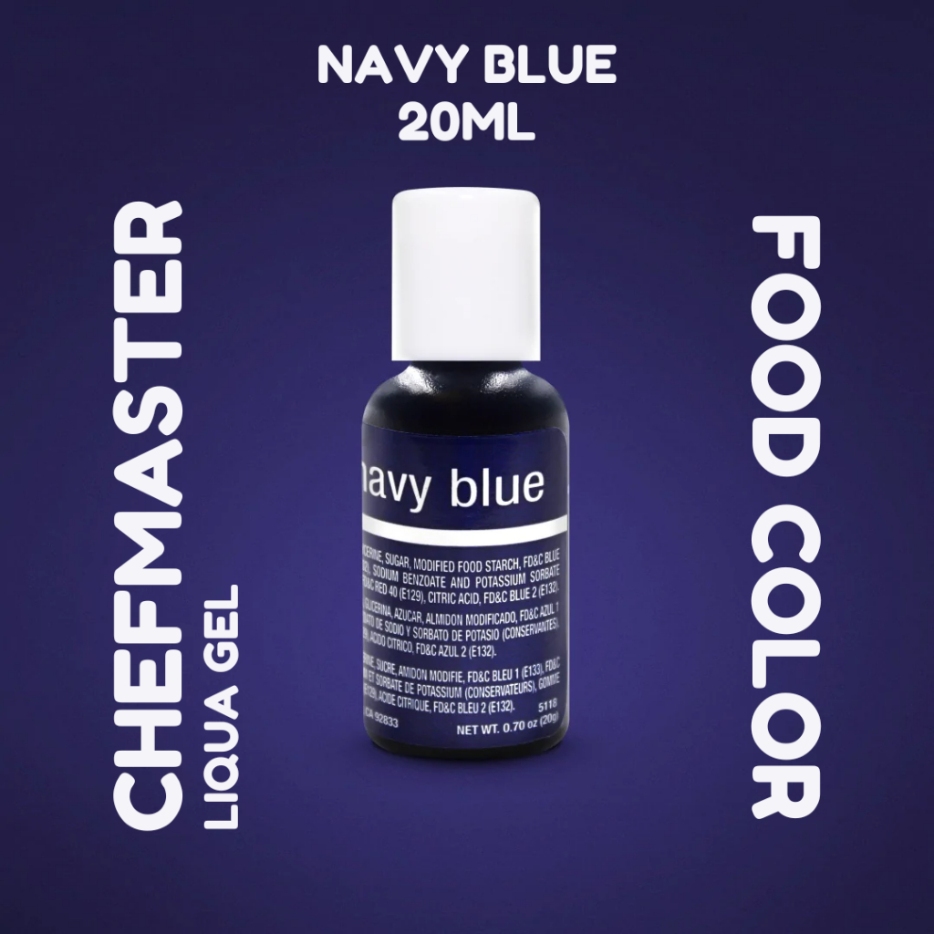 

Chefmaster Liqua Gel - Navy Blue 20gr / Pewarna Makanan Kue