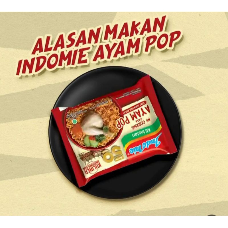indomie goreng ayam pop / mie goreng / mi goreng/ mi instan / mie instan