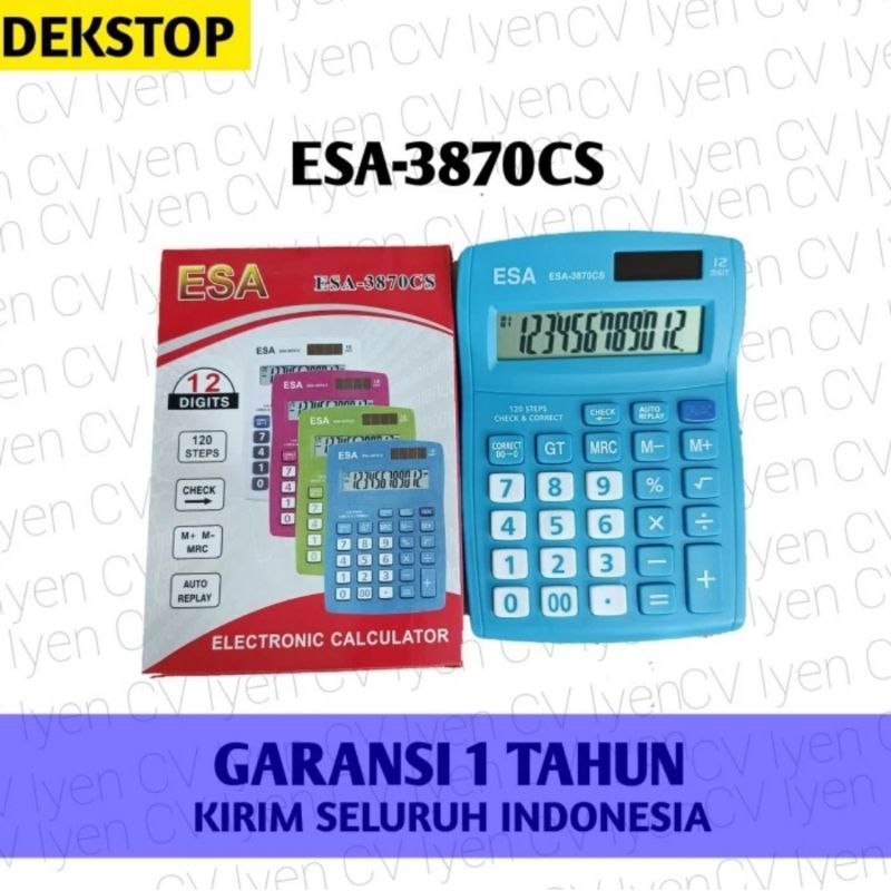 

Kalkulator ESA 3870CS / Kalkulator ESA / Kalkulator Murah