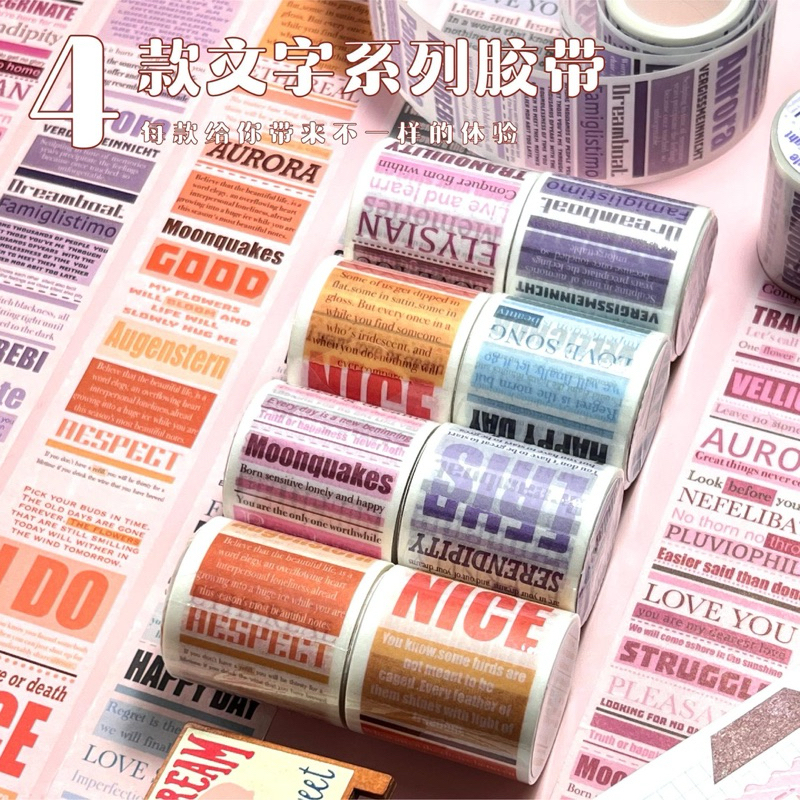 

(1EB) washi tape selotip tulisan handwriting word background journal