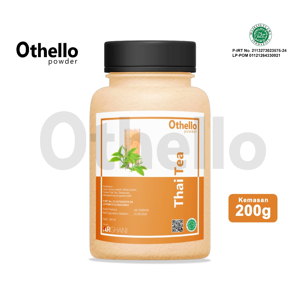 

Othello Powder Drink Bubuk MInuman Rasa Thai Tea 200gram