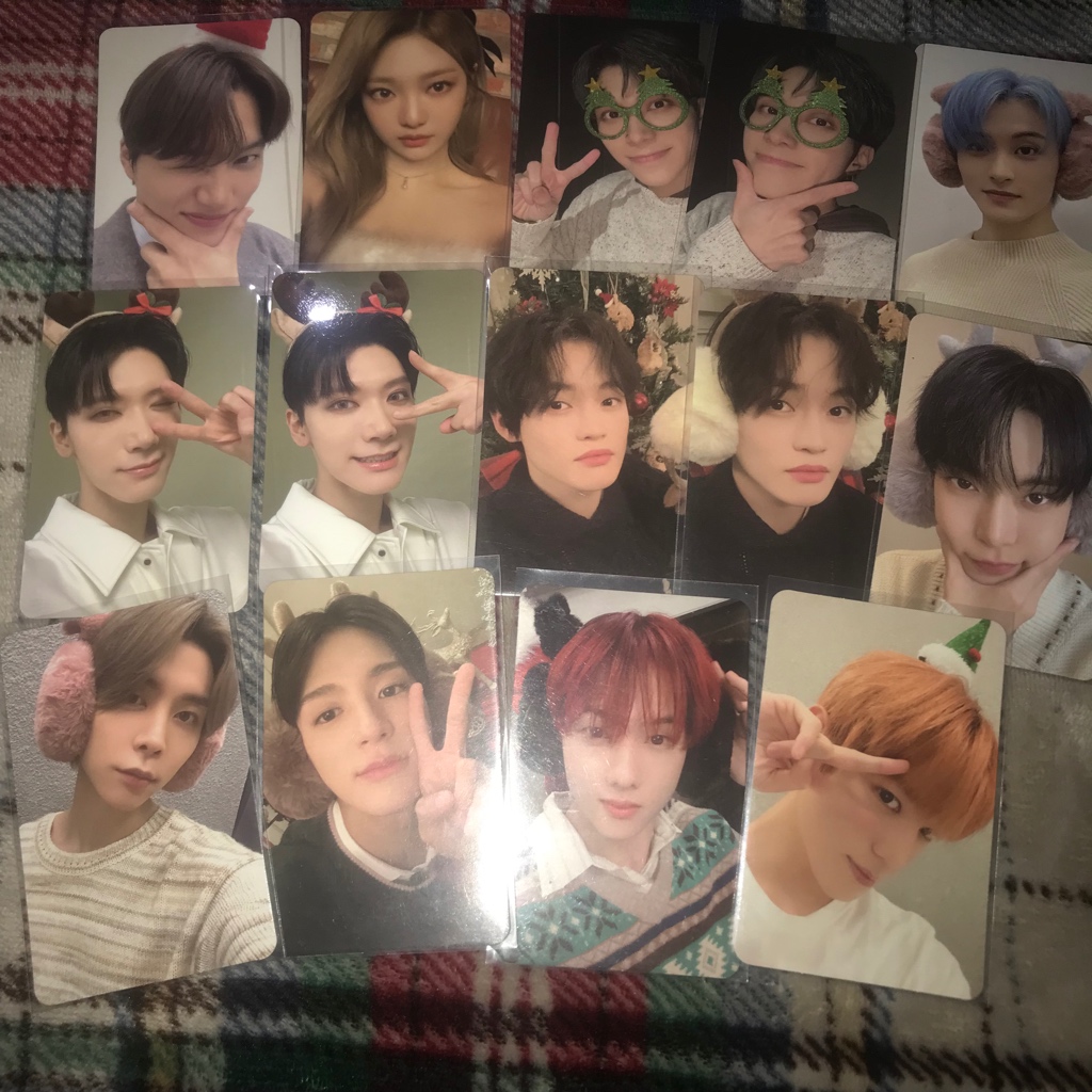 OFFICIAL PC PHOTOCARD PINK CHRISTMAS NCT 127 DREAM AESPA EXO WAYV KAI TEN JENO JAEMIN HAECHAN MARK K