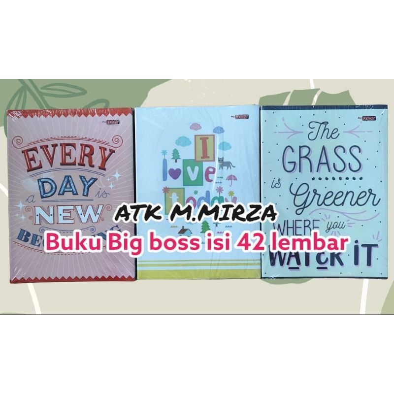 

Buku tulis Bigboss 42 lembar/pak